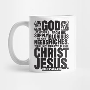 Philippians 4:19 Mug